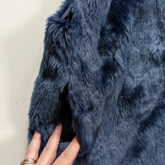 CrewcutsNavy Faux Fur Vest